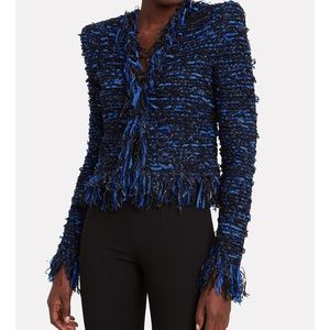 Balmain blazer suit Fringed Glitter Bouclé Jacket 🖤